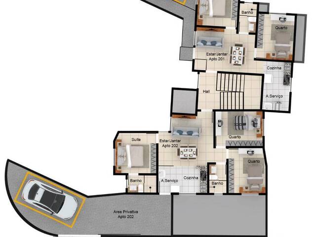 #175 - Apartamento para Venda em Contagem - MG - 2