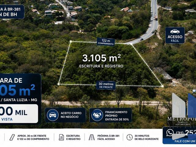 #458 - Terreno para Venda em Sabará - MG - 1